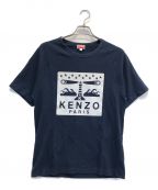 KENZOケンゾー）の古着「ラグランカットソー/ライトハウススリムスリムTシャツ」｜ネイビー