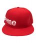 SUPREME (シュプリーム) New Era (ニューエラ) ソリッドサイドロゴ キャップ レッド サイズ:7 3/8 /58.7cm：5000円