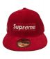 SUPREME (シュプリーム) New Era (ニューエラ) コーデュロイボックスロゴキャップ レッド サイズ:7 5/8 /60.6cm：8000円