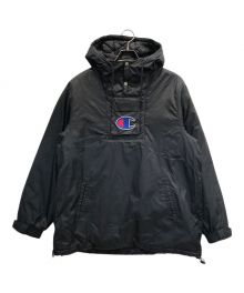 SUPREME×Champion（シュプリーム×チャンピオン）の古着「中綿ロゴアノラックパーカー」｜ブラック