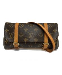 LOUIS VUITTON（ルイ ヴィトン）の古着「ショルダーバッグ/モノグラム/ポシェットマレル」｜ブラウン