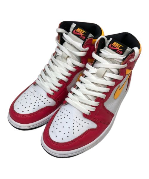 NIKE（ナイキ）NIKE (ナイキ) ハイカットスニーカー/エアジョーダン1レトロハイOG ピンク×ホワイト サイズ:US9/UK8/EUR42.5/cm27の古着・服飾アイテム