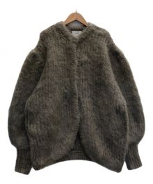 CLANE（クラネ）の古着「COLOR MOHAIR SHAGGY CARDIGAN」｜ブラウン