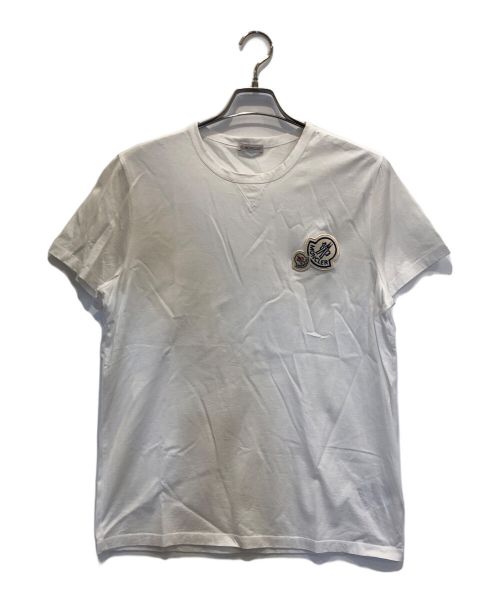 MONCLER（モンクレール）MONCLER (モンクレール) マリア ロゴ Tシャツ ホワイト サイズ:Lの古着・服飾アイテム