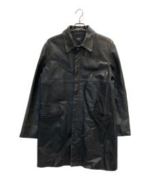 A.P.C.（アーペーセー）の古着「ホース レザーコート」｜ブラック