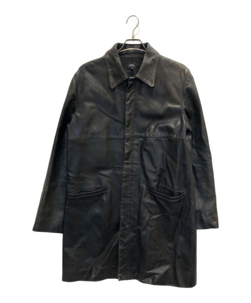 A.P.C.（アーペーセー）A.P.C. (アーペーセー) ホース レザーコート ブラック サイズ:1の古着・服飾アイテム