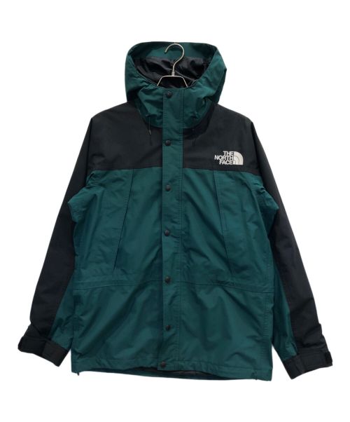 THE NORTH FACE（ザ ノース フェイス）THE NORTH FACE (ザ ノース フェイス) マウンテンライトジャケット/マウンテンパーカー/ゴアテックス ブラック×グリーン サイズ:Lの古着・服飾アイテム