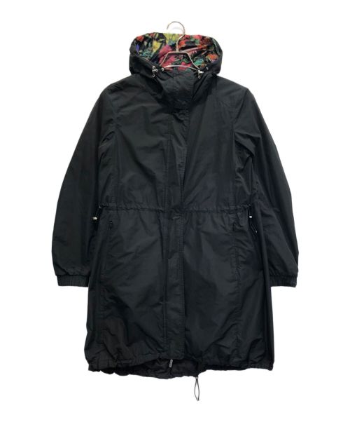 MONCLER（モンクレール）MONCLER (モンクレール) リバーシブルナイロンジップアップパーカー ブラックの古着・服飾アイテム