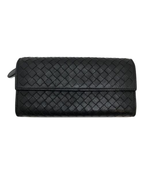 BOTTEGA VENETA（ボッテガベネタ）BOTTEGA VENETA (ボッテガベネタ) 長財布 ブラックの古着・服飾アイテム