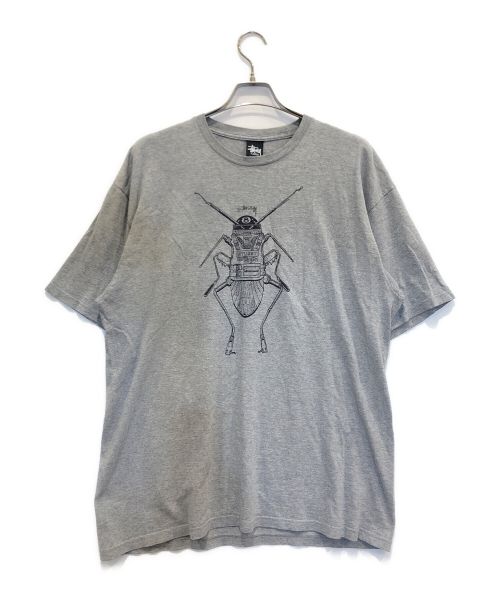 stussy（ステューシー）stussy (ステューシー) プリントTシャツ グレー サイズ:XLの古着・服飾アイテム