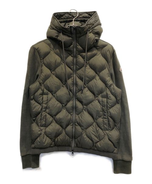 MONCLER（モンクレール）MONCLER (モンクレール) マグリアカーディガン/ダウンジャケット/ダウン切替パーカー グリーン サイズ:Lの古着・服飾アイテム