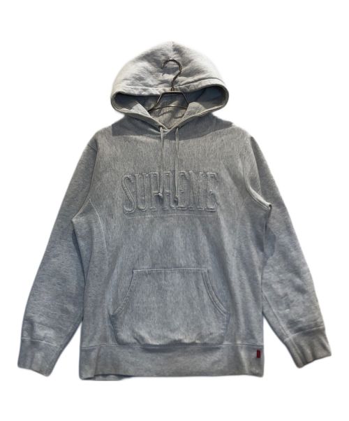 SUPREME（シュプリーム）Supreme (シュプリーム) ロゴ パーカー/フーディー ライトグレー サイズ:Mの古着・服飾アイテム