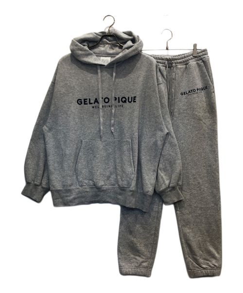 gelato pique（ジェラートピケ）gelato pique (ジェラートピケ) セットアップ グレー サイズ:S-Mの古着・服飾アイテム