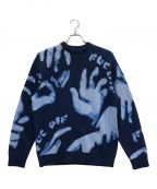 FUCファックアップコー）の古着「FUCOFF knit/Fack Up Clothes」｜ネイビー