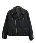 s'yte（サイト）の古着「ライダースジャケット/SHIWANOARU P/E STRETCH TWILL PADDED OVER SIZE RIDERS JACKET」｜ブラック