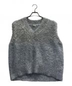 Gypsohilaジプソフィア）の古着「Glitter Knit Vest」｜シルバー