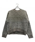 Gypsohilaジプソフィア）の古着「Feather Glitter Knit」｜グレー