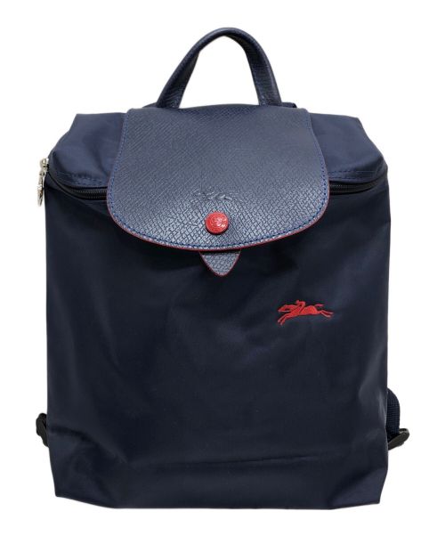 LONGCHAMP（ロンシャン）LONGCHAMP (ロンシャン) LE PLIAGE CLUB BACKPACK ネイビーの古着・服飾アイテム