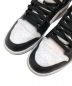 中古・古着 NIKE (ナイキ) WMNS AIR JORDAN 1 MID WHITE/BLACK-WHITE ブラック サイズ:US10/UK7.5/EUR42/27cm：8000円