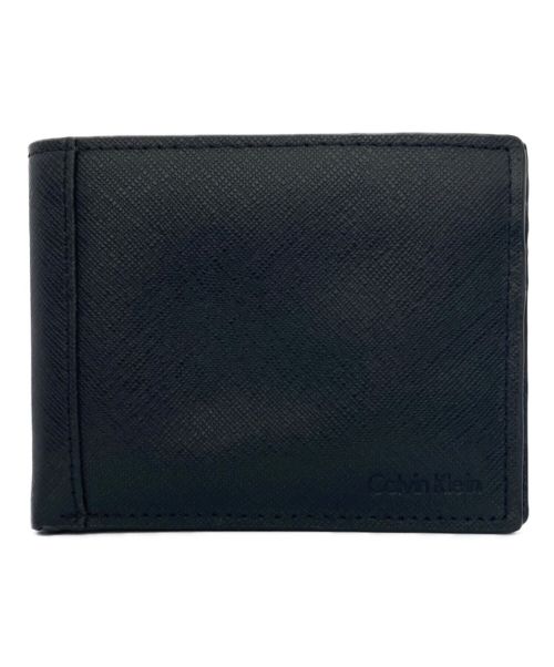 Calvin Klein（カルバンクライン）Calvin Klein (カルバンクライン) 2つ折り財布 ブラックの古着・服飾アイテム