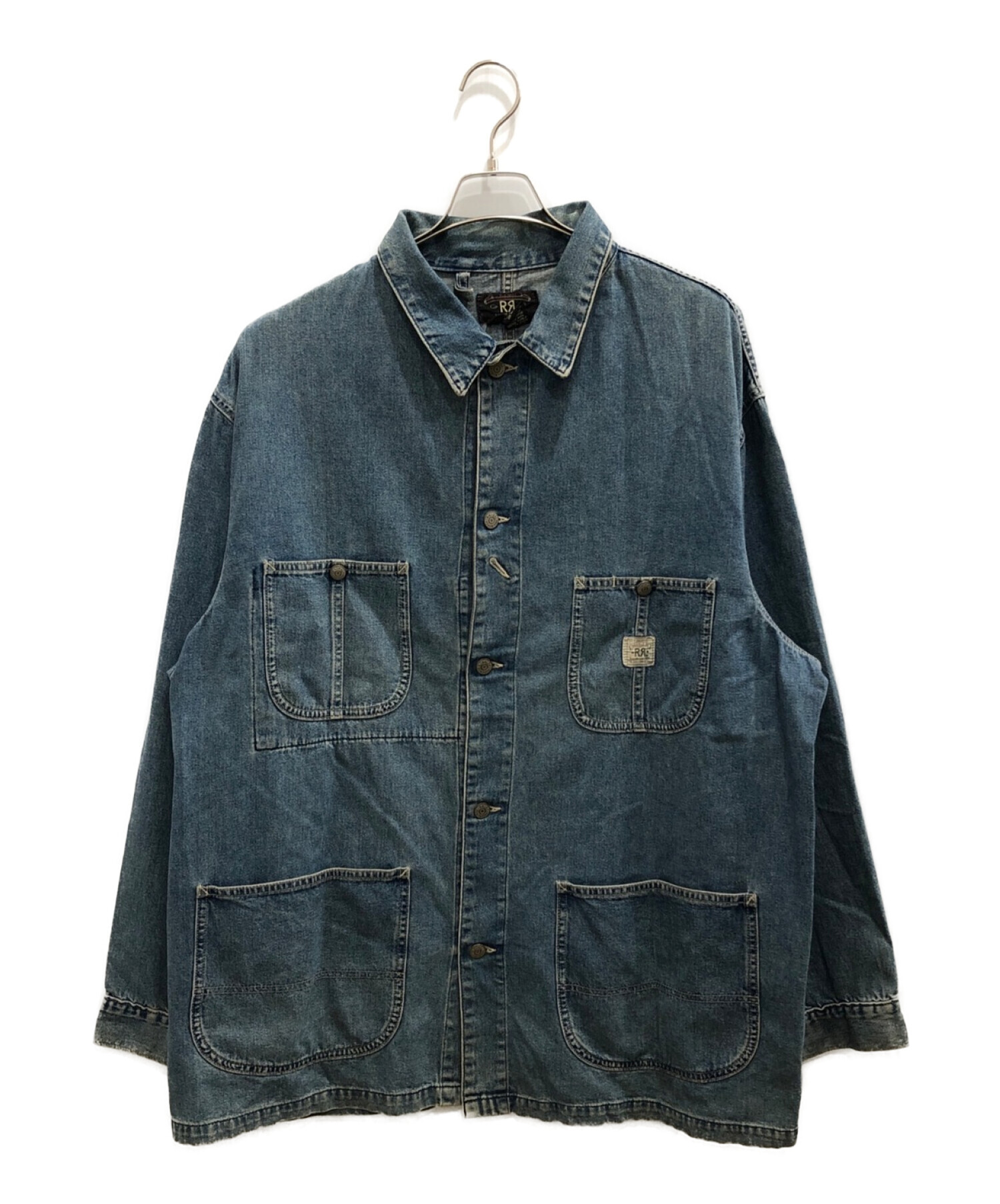 中古・古着通販】RRL (ダブルアールエル) ライトデニムカバーオール