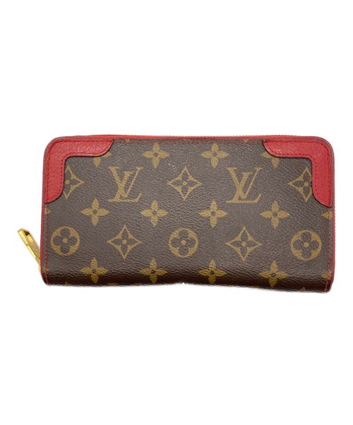 LOUIS VUITTON（ルイ ヴィトン）LOUIS VUITTON (ルイ ヴィトン) ジッピーウォレット レティーロ レッド×ブラウンの古着・服飾アイテム