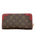 LOUIS VUITTON (ルイ ヴィトン) ジッピーウォレット レティーロ レッド×ブラウン：26000円