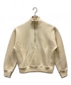 YLEVEイレーヴ）の古着「WOOL/COTTON JERSEY ZIP PULLOVER」｜アイボリー