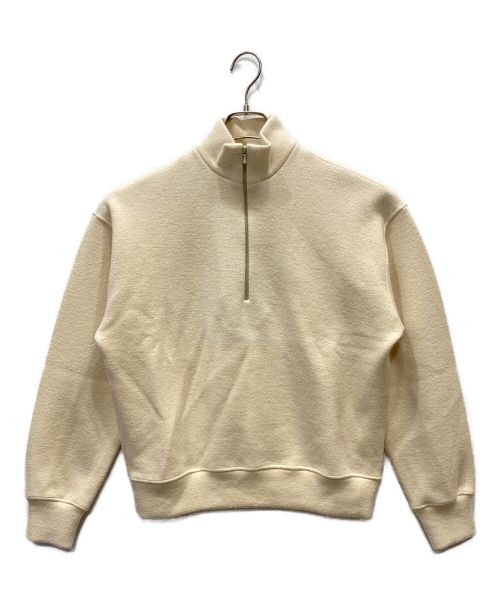 YLEVE（イレーヴ）YLEVE (イレーヴ) WOOL/COTTON JERSEY ZIP PULLOVER アイボリー サイズ:Ｆの古着・服飾アイテム