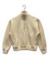 YLEVE（イレーヴ）の古着「WOOL/COTTON JERSEY ZIP PULLOVER」｜アイボリー