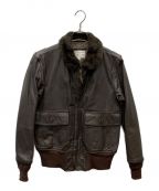 U'S NAVYユーエスネイビー）の古着「80s G-1 FLIGHT JACKET」｜ブラウン