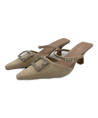 中古・古着通販】HER LIP TO (ハーリップトゥ) Tweed Crystal Mules