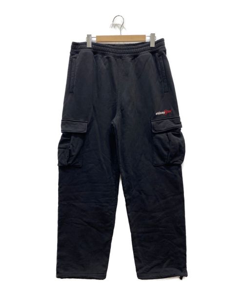 stussy sport（ステューシー スポーツ）stussy sport (ステューシー スポーツ) cargo fleece pant ブラック サイズ:Lの古着・服飾アイテム