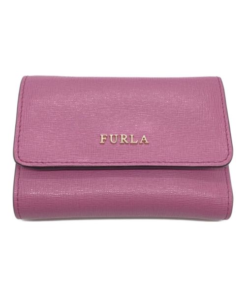 FURLA（フルラ）FURLA (フルラ) 3つ折り財布 ピンクの古着・服飾アイテム