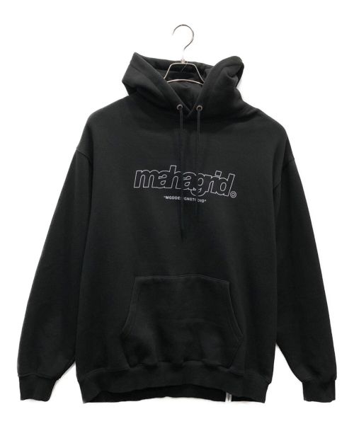 mahagrid（マハグリッド）MAHAGRID (マハグリッド) THIRD LOGO HOODIE ブラック サイズ:XLの古着・服飾アイテム