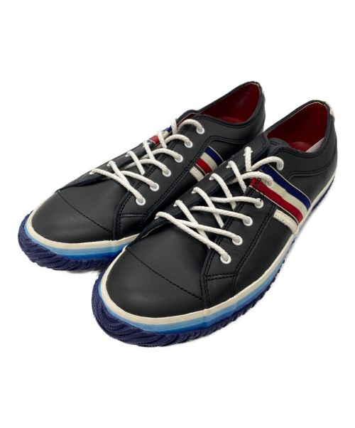 MEN's MELROSE（メンズメルローズ）MEN's MELROSE (メンズメルローズ) SPINGLE MOVE (スピングルムーヴ) 別注レザースニーカー ブラック サイズ:3の古着・服飾アイテム