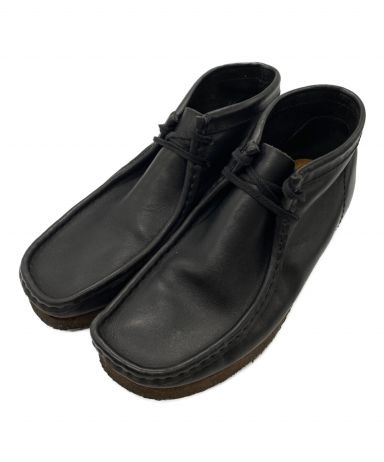 【中古・古着通販】CLARKS (クラークス) レザーワラビー ブラック