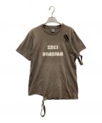 NUMBER (N)INEナンバーナイン）の古着「反戦Tシャツ」｜ブラウン