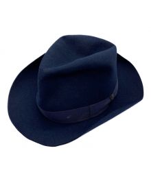 BORSALINO（ボルサリーノ）の古着「イタリア製中折れハット」｜ネイビー