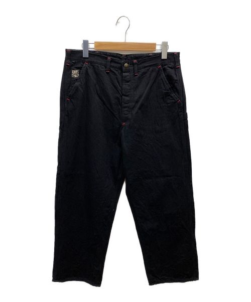 SUGAR CANE（シュガーケーン）SUGAR CANE (シュガーケーン) 11oz. BLACK DENIM WORK PANTS ブラック サイズ:W34×L32の古着・服飾アイテム