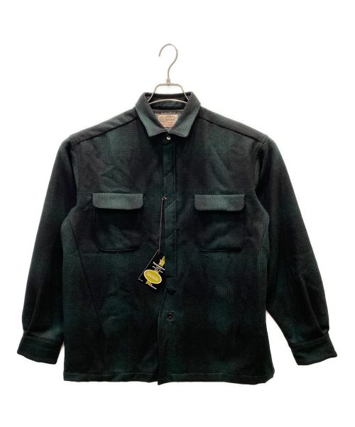 TOWN CRAFT（タウンクラフト）TOWN CRAFT (タウンクラフト) n(n) by NUMBER (N)INE (エヌエヌバイナンバーナイン) OMBRE OPEN SHIRTS グリーン サイズ:MEDIUMの古着・服飾アイテム