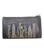 COACHコーチ）の古着「Black Stardust City Skyline Card Holder」｜ブラック