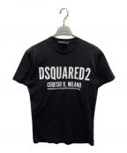 DSQUARED2ディースクエアード）の古着「プリントTシャツ」｜ブラック