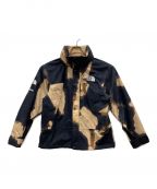 THE NORTH FACE×SUPREMEザ ノース フェイス×シュプリーム）の古着「Bleached Denim Print Mountain Jacket」｜ブラック×ベージュ