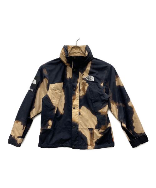 THE NORTH FACE（ザ ノース フェイス）THE NORTH FACE (ザ ノース フェイス) SUPREME (シュプリーム) Bleached Denim Print Mountain Jacket ブラック×ベージュ サイズ:Mの古着・服飾アイテム