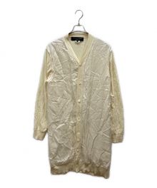 COMME des GARCONS HOMME PLUS（コムデギャルソンオムプリュス）の古着「異素材切替ロングカーディガン」｜アイボリー