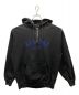 X-LARGE（エクストララージ）の古着「HALF ZIP HOODED SWEAT」｜ブラック