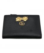 GUCCIグッチ）の古着「GGマーモントリボンウォレット」｜ブラック