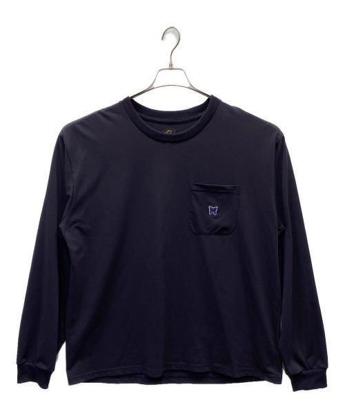 Needles（ニードルズ）Needles (ニードルス) L/S CREW NECK TEE - POLY JERSEY パープル サイズ:Lの古着・服飾アイテム