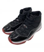 NIKEナイキ）の古着「AIR JORDAN 11 RETRO」｜ブラック×レッド